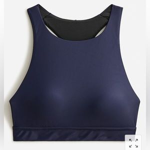 J. Crew Active Longline Swim Swimsuit Bikini Top